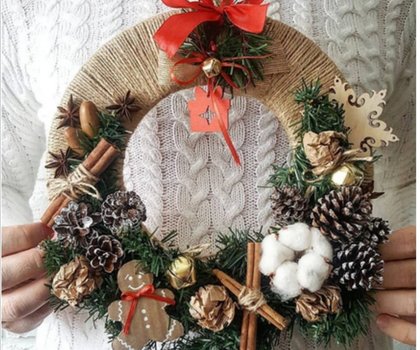 Мастер-класс "Рождественский венок" - 07-12-2025 16:00